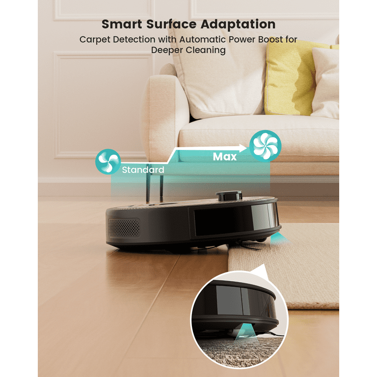Lefant M330 Pro LiDAR Navigation Robot Vacuum and Mop, 450ml