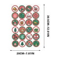 thumbnail image 3 of Pegatinas navideñas autoadhesivas circulares Fiudx Ofertas relámpago del día, 3 of 4