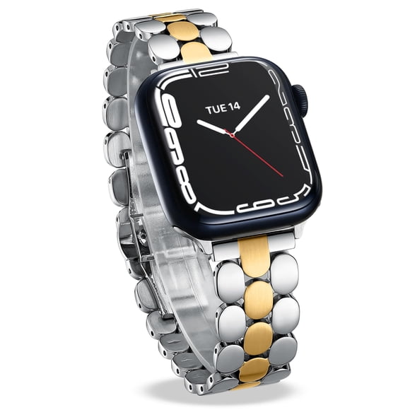 Watch Band Memori Planet Apple Watch de acero inoxidable bicolor