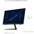 thumbnail image 4 of Viewsonic 24 Inch Full HD 1080p 165Hz 1ms Gaming Monitor with Adaptive-Sync Eye Care HDMI and Display Port, 4 of 7