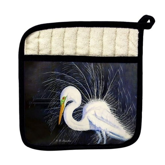 Betsydrake PT1155 Breeding Egret Pot Holder