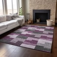 thumbnail image 6 of Addison Rugs Mayfield Washable Transitional Geometric Merlot Rectangle Rug, 8' x 10', 6 of 6