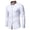 White, variant on KeShDi White Button Down Shirt Men Men Casual Patchwork Button Long Sleeve Turn-down Collar Blouse Shirt White 2X