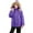 Purple, variant on CYRBOKO Girls Coats with Removable Hood, Long Sleeve Thermal Full Zip Windproof Winter Outerwear Purple Size 11-12 T