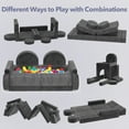 thumbnail image 5 of Modular Kids Play Couch, 12Pcs Kids Sofa for Playroom Bedroom Living Rooms Toddler Sofa for Inspiring Child Creativity, Children Creative Convertible Foam Sofa, Gray, 5 of 9