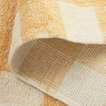 thumbnail image 5 of SAFAVIEH Easy Care Maggie Plaid Area Rug, Ivory/Gold, 6' x 6' Round, 5 of 10