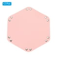 thumbnail image 3 of REGALWOVEN Leather Valet Tray Foldable Catchall Holder for Desktop Storage Pink, 3 of 7