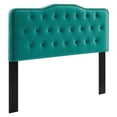 thumbnail image 2 of Modway Sophia Tufted Performance Velvet Twin Headboard in Teal, 2 of 10