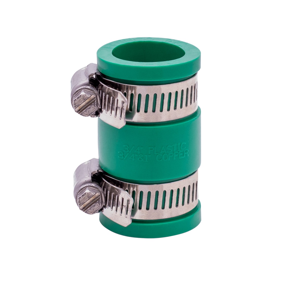 Fernco 1056075 3/4in. Flexible PVC Pipe Coupling for Plastic and