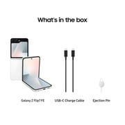 Restored Samsung Galaxy Z Flip7 FE Foldable Smartphone, 256GB Storage, 6.7-Inch AMOLED Display, 50MP Dual Rear Cameras, Exynos 2400 Processor, 8GB RAM, White