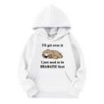 thumbnail image 3 of SonxaHe Toddler Girl' Hooded Sweatshirt Animal Prints Long Sleeve Hoodies Child Soft Fleece Lined Outdoor Comfy Hoodies White,Sized 4-5, 3 of 3