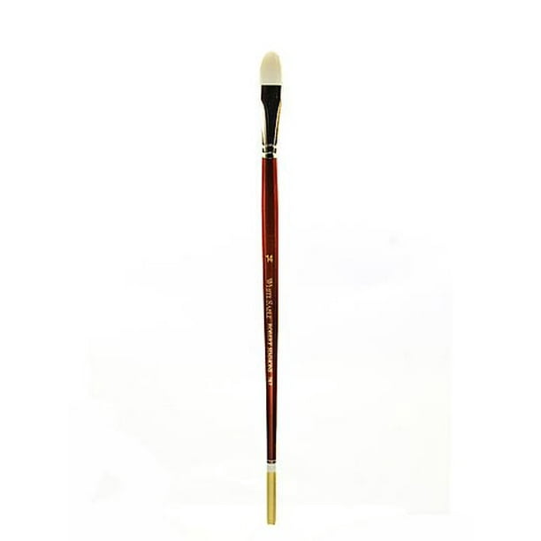 Robert Simmons White Sable Watercolor Brush, Long Handle,Filbert, 14