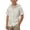 Beige, variant on Boys Summer Basic Tee Boys Linen Shirt Gauze Half Button Down T Shirt Teens Long Sleeve Summer Hoodies Lightweight Beach Loose Fit Tops 11-12 Years Size,White