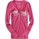 thumbnail image 1 of Aeropostale Camiseta Henley Térmica de Manga Larga para Mujer, Rosa, XS, 1 of 1