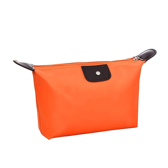 Primegos Foldable Cosmetic Bag Waterproof Small Makeup Pouch Portable Travel Makeup Organizer for Brushes Toiletry Stationery