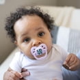thumbnail image 3 of Dr. Brown's Advantage 100% Silicone, Glow in the Dark Pacifier Love Purple Ocean 0-6M, 4 pack, 3 of 9