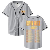 Kevin Gates The Amilio Tour 2025 Baseball Jersey Short Sleeve Button-up Shirts Women Men Streetwear Tops
