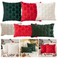 thumbnail image 4 of Chendee Couverture Jetée Multi-Tailles Décoration d'Arbre de Noël en Peluche Non Incluse, Rouge 45*45, 4 of 7