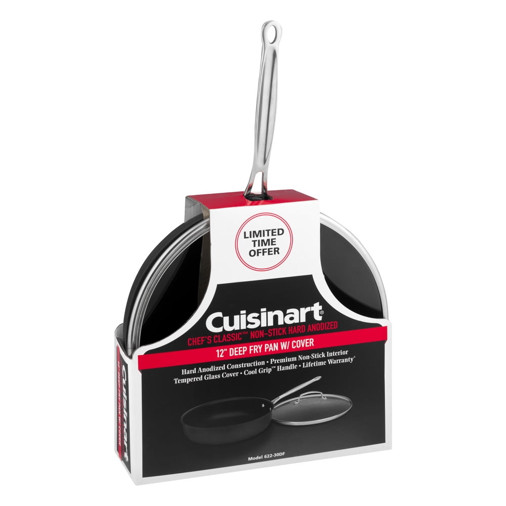 Cuisinart Chef's Classic 12-Inch Nonstick Skillet & Deep Fry Pan Set With Glass Covers
