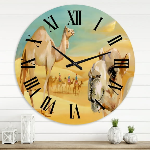 Designart 1 in Quartz Farmhouse Wall Clock