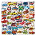 thumbnail image 1 of Pegatinas de vinilo impermeables con explosiones, palabras en inglés, 50 unidades, 1 of 4