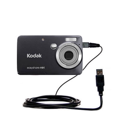 Gomadic USB Power Port Ready Retractable USB Charge USB Cable Wired specifically for The Kodak Zm1 Mini Video Camera and uses TipExchange 