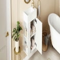 thumbnail image 6 of Spaco 18.5 inch Modern Floating Bathroom Vanity with Resin Basin, Vanity with Left Side Storage for Indoor as Small Bathrooms, White, 6 of 20