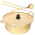 thumbnail image 4 of 1 Set Hot-pot Pot Double Handle Pot Noodle Cooking Pot Aluminum Wok with Spoon, 4 of 9