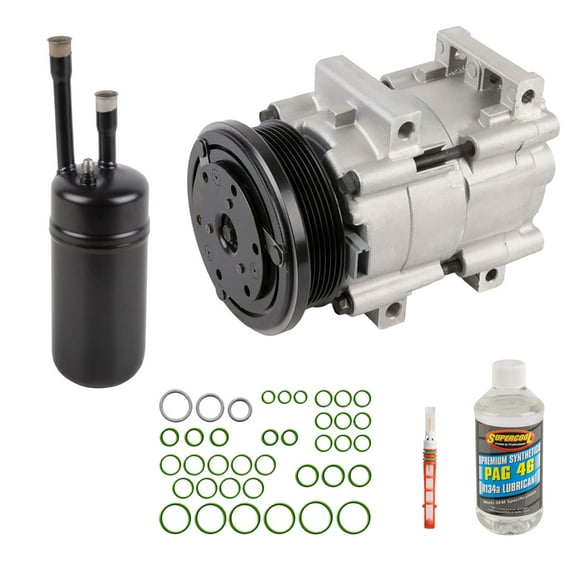 For Ford Escort 1998 1999 2000 2001 AC Compressor w/ A/C Repair Kit - BuyAutoParts