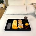 thumbnail image 4 of Bandeja de Acrílico Negro Brillante con Asas 12x20 Pulgadas Bandeja de Servir Bandeja Organizadora para Cocina Cómoda para Maquillaje Mesa de Centro, 4 of 7