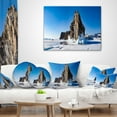 thumbnail image 3 of Designart Winter Lake Baikal Panorama - Seashore Throw Pillow - 16x16, 3 of 4