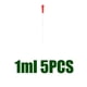 thumbnail image 1 of 5 Pcs 1ml Pipetas Graduadas De Gotero Pipeta De Laboratorio Con Mediciones, 1 of 9