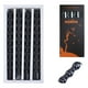 thumbnail image 4 of Velas cónicas de esqueleto - Velas de calavera de Halloween de 9,6 pulgadas para una decoración espeluznante | Juego de 4 velas de cera negras, blancas y naranjas para fiestas y embrujos en el hogar, 4 of 6