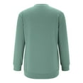 thumbnail image 4 of jsaierl Women's Sweatshirts Funny Solid Color Sweatshirts Round Neck Dressy Casual Sweater Tops Trendy Long Sleeve Shirts, 4 of 5