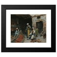 thumbnail image 2 of Alphons Leopold Mielich 14x12 Black Modern Framed Museum Art Print Titled - The Carpet Merchant, 2 of 5