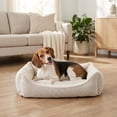 thumbnail image 3 of Vibrant Life Medium Luxe Cuddler Pet Bed, Cream, 27" x 21", 3 of 10