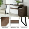 thumbnail image 4 of Home Office Computer Desk with Drawers/Hanging Letter-size Files, 65 inch Writing Study Table with Drawers, 4 of 9