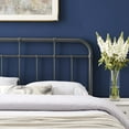 thumbnail image 6 of Headboard, Queen Size, Metal, Grey Gray, Modern Contemporary Urban Design, Bedroom Master Guest Suite, 6 of 6