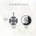 thumbnail image 3 of Viking Battle Axe Necklace 925 Sterling Silver Celtic Knot Nordic Viking Amulet Pendant Jewelry Gifts For Men Women, 3 of 5