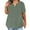 Army Green, variant on Women's Plus Size T-shirts Short Sleeve V Neck Eyelet Trendy Tops 1X-5X Solid Color Dressy Casual Blouses (XL, Yellow)