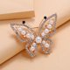 thumbnail image 3 of Broche de mariposa con perlas para mujeres y niñas, perlas de imitación de cristal, 3 of 5