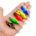thumbnail image 3 of BIQIANWO 1pc 5cm/1.96in 4.5g Artificial Ladybug Fishing Bait, Cicada Beetle Insect Wobblers Fishing Lures, Topwater For Bass Carp Fishing Tackle, 3 of 9