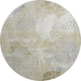 thumbnail image 2 of Addison Rugs Mayfield Premium Machine Washable Transitional Floral Beige Round Rug, 8' x 8', 2 of 6