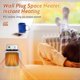 thumbnail image 2 of Household Fan Heater, 800W Plug-in Heater 2 Modes PTC Ceramic Heater Protector with Remote Control Electric Heater Energy Saving, 2 of 5