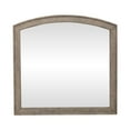 thumbnail image 7 of Liberty Furniture Arched Mirror with Dresser Mount 41" x 40"- Burnished Beige Oak Wood Frame, 7 of 7