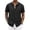 Black, variant on Men's Button Down Shirts Short Sleeve Casual Summer Beach Vacation Wedding Shirt with Pocket,White(XXXXXL)