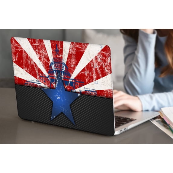 KSK KAISHEK Hard Shell Cover Compatible with MacBook Pro 14" with XDR Display Touch ID Type C + Black Keyboard Cover Model: M2 A2779 & A2442 M1 (Geography 60)