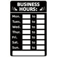 thumbnail image 1 of Etiqueta adhesiva de horario comercial señal adhesiva de horario de operación regrabable para tienda de oficina, 1 of 6