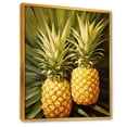 thumbnail image 2 of Designart "The Golden Grove Of Pineapples III" Pineapples Floater Framed Wall Art Living Room, 2 of 5