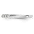 thumbnail image 3 of 14K White Gold Ring Band Wedding Diamond Round 7-Stone, 3 of 6